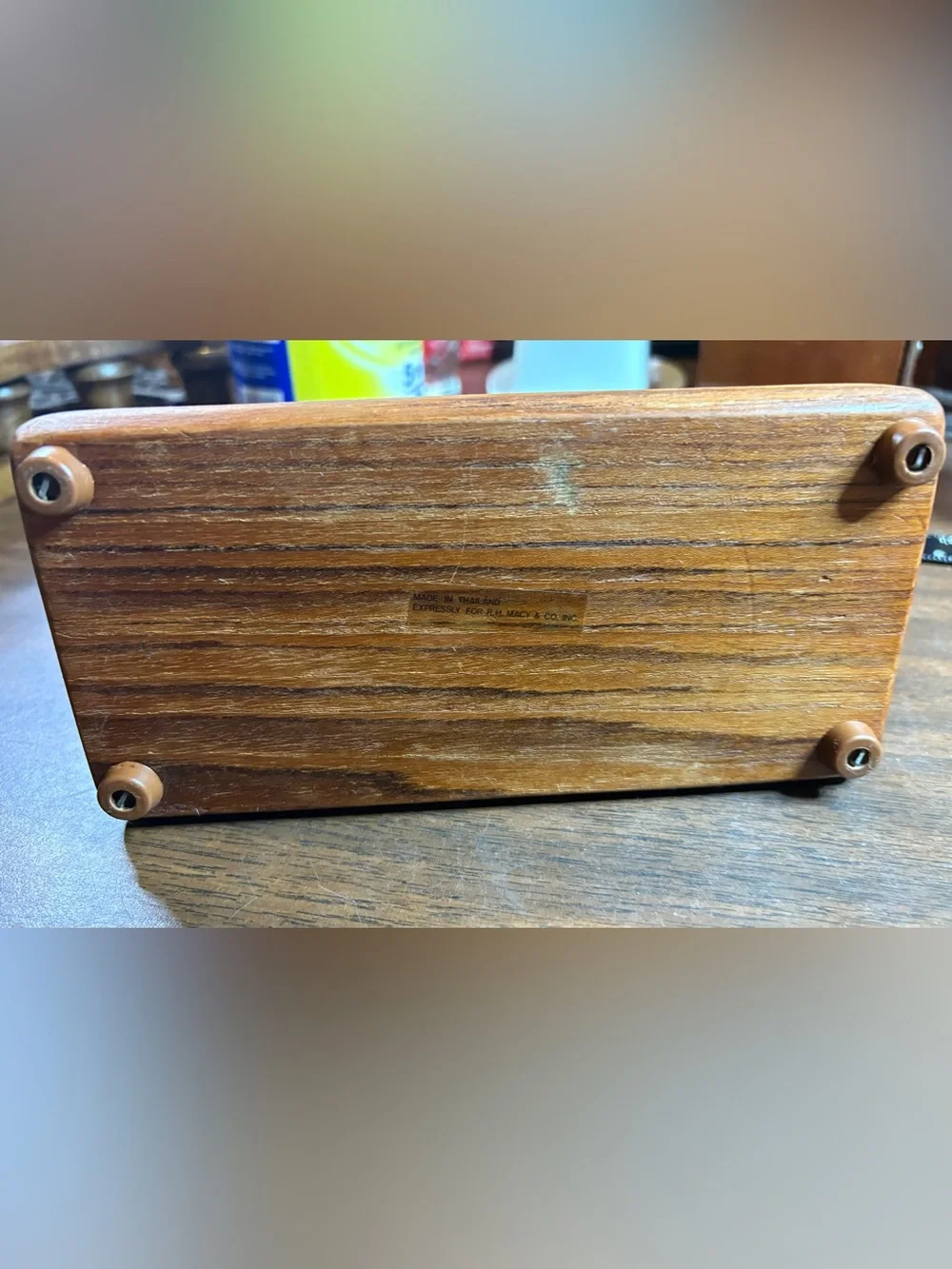 Wooden Napkin Holder - Brown